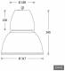 Lts Licht und Leuchten 641665 LTS CAPL 300.3040.55 SILBER Pendelleuchte LED 36W 840 2890LM 55° silber