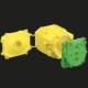 Kaiser 1260-01 concrete construction B1 large pipe box 2-piece outlet opening d:60 mm