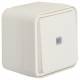 Berker 31763502 Kontroll-Wechselschalter AP mit roter Linse W.1 polarweiss