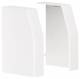 Hager L22369010 end caps for RK 110 (pair), L2236 9010 white