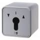 Hager WDE4462 Jalousie key switch AP for profile half cylinder die-cast IP44