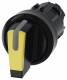 Siemens 3SU10022BL300AA0 toggle switch illuminated 22mm round yellow
