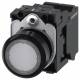 Siemens 3SU11020AB703BA0 push button illuminated 22mm round clear button 1S AC/DC 24V