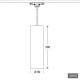 Lts Licht und Leuchten 649094 LTS FUZZY-P 080.1040.25.2/DALI Pendelleuchte LED 15W 1360LM 25° sw