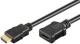 Goobay Standard High-Speed-HDMI-Verlängerungskabel mit Ethernet 1,5 m schwarz 8K/60Hz