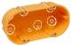 Hohlwanddose McPower, doppelt, 143x48mm, inklusive Geräteschrauben, orange
