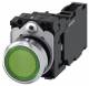 Siemens 3SU11520AB401FA0 push button illuminated 22mm round green button S+Ö AC/DC 24V