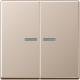 Jung A10921STRFCH KNX RF button 2f.Duroplast painted Series A champagne