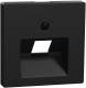 Merten MEG4521-0403 central plate for UAE insert 1f black matt System M