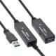 InLine® USB 3.2 Gen.1 Aktiv-Verlängerung, Stecker A an Buchse A, schwarz, 20m