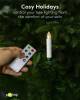 Goobay 20 kabellose LED-Weihnachtsbaumkerzen, weiß-Grün -