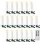 Goobay 20 wireless LED Christmas tree candles - with clips, remote control and timer function, dimmable, warm white (2600 K)