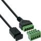 InLine® Micro-USB Buchse an Terminalblock, 5pol, mit Kabel
