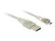 DELOCK USB Kabel A -> Micro-B St/St 0.50m transparent