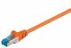 Goobay 93744 CAT 6a Patchkabel, S/FTP (PiMF), Orange - LSZH halogenfrei, Kupfer
