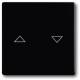 Busch Jaeger 2CKA001751A3036 BJ 1785 JA-885 cover. for blind switch/button future linear black