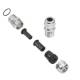 Weidmüller 1460070000 VG M25 EXE MS cable gland brass nickel-plated 