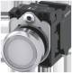 Siemens 3SU11530AB603BA0 3SU1153-0AB60-3BA0 Leuchtdrucktaster 22 mm rund Metall hellgrau weiß 1S