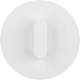 Hager WTD9131PW cover plate with knob R. Classic polar white glossy