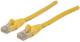 INTELLINET Network Cable Cat6 U/UTP 1.0m Yellow 1.5ft. RJ-45 Male / RJ-45 Male Gold-plated contacts Polybag