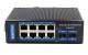 Wantec - Industrial Fiber Ethernet Switch for DIN rail, 8 port + 2 SFP