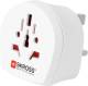 SKROSS Country Adapter World to UK - geeignet für alle geerdeten und ungeerdeten Geräte (2- und 3-pol.)