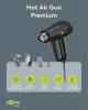Goobay Heißluftpistole Premium, 1500 W, schwarz, 1.3 m - 