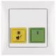 Berker 52059909 Abstell-/AnwesenheitsTaster mit Rahmen S.1 Glas polarweiss matt