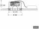 Lts Licht und Leuchten 662780 LTS FLIR 320.2040.01 Round recessed wall washer LED 21W 840 1830LM 50° D188ws