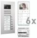 TCS PVU17060-0010 Video:pack UP 6WE AVU 6KT+6xVideo Freispr. IVW5111+VBVS05