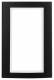 Berker 13093025 frame with large cutout B.3 aluminum black/polar white
