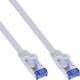 InLine® Patchkabel flach, U/FTP, Cat.6A, weiß, 1,5 m