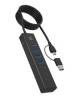 RaidSonic IB-HUB1737-C3 ICY BOX External Hub USB-C 3.0 und USB-A 3.0 zu 3x USB-C 3.0 und 4x USB-A