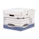Bankers Box 21601 BankersBox Klappdeckelbox 31x37.7x39.5cm blau/weiß 10VE