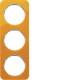 Berker 10132339 Rahmen 3fach R.1 Acryl orange transparent/polarweiß glänzend