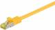 Goobay 91566 RJ45 patch cable S/FTP (PiMF), with CAT 7 raw cable, yellow - LSZH halogen-free, copper, RJ45 (CAT 6A) plug
