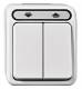 Merten MEG3715-8019 roller shutter switch, polar white 1 pole AQUASTAR