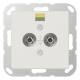 Jung A565-2 Potential equalization socket , white for conductors up to 6 mm