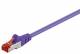 Goobay 93538 CAT 6 patch cable, S/FTP (PiMF), violet - LSZH halogen-free, copper