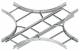 Niedax KLK 60.303 F crossing 60x300mm with perforated side rails, hot-dip galvanized