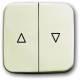 Busch Jaeger 2CKA001713A0155 Busch-Jaeger rocker switch for blinds, white arrows 2504-212 Duro 2000 SI