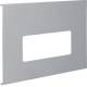 Hager L92337030 Blende 3fach R7 für UP Einbau mit Rahmen PVC FB OT230 steingrau