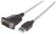 Manhattan 151849 USB RS232 Seriell Konverter, verbindet serielles Gerät mit USB-Port, Prolific PL-2303RA-Chipsatz, 1,8 m, Polybag