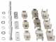 Hager LZ155 3 prism clamp set for NH2 2x70-120qmm