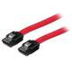 StarTech.com 8in Latching SATA to SATA Cable - F/F - 1 x Male SATA - 1 x Male SATA - Red