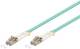 Goobay 95753 LWL Kabel, Multimode (OM3) Aqua, LC-UPC Stecker > LC-UPC Stecker, halogenfreier Kabelmantel (LSZH)