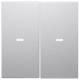 Berker 80960383 Wippe 2fach mit klarer Linse S.1/B.3/B.7 alu