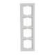 Busch Jaeger 2CKA001754A4346 1724-284 Abdeckrahmen 4fach Busch-axcent studioweiss
