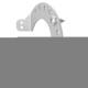 ABN FSK300N4 busbar console CU behind profile N PE-SAS holder 1p (4 pcs)