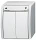 Busch Jaeger 2CKA001442A0474 BJ 2621/4W-54 Jalousietaster ocean IP44 mit Beschriftungsbogen AP alpinweiß